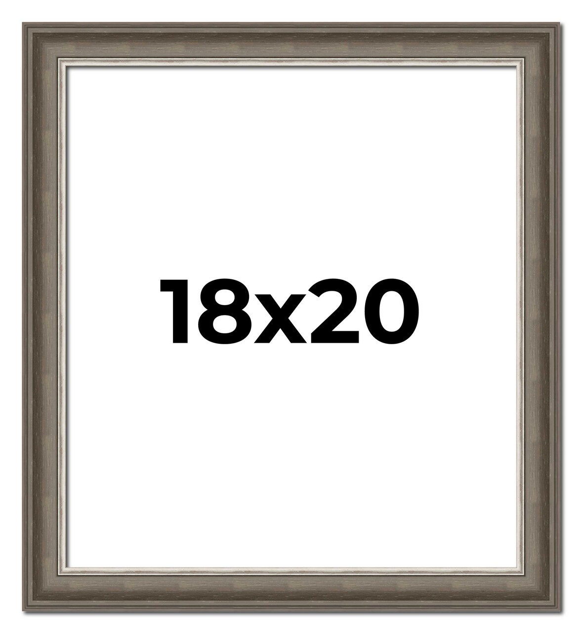 Weathered Black Picture Frame - UV Acrylic, Foam Board Backing, Hanging Hardware